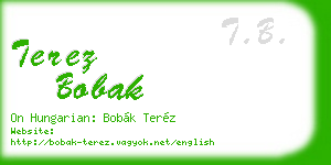 terez bobak business card