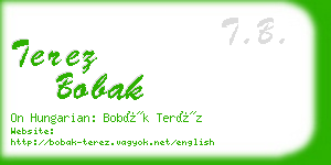 terez bobak business card